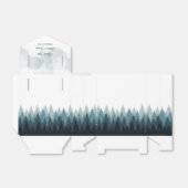 松の水彩林素朴結婚の フェイバーボックス (折り畳みなし)