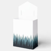 松の水彩林素朴結婚の フェイバーボックス (オープン)