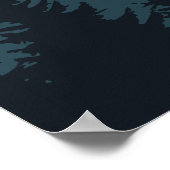 松の水彩林結婚の座席表 ポスター (角)