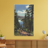 松の湖の景色# 2 キャンバスプリント (インサイチュ (リビング))