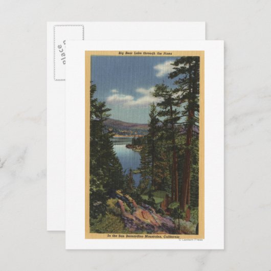 松の湖の景色# 2 ポストカード (正面/裏面)