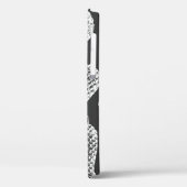 松の球形の手描きの継ぎ目のない模様。植物学の  Case-Mate iPhoneケース (裏面 / 左)