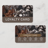 松の球果、針葉樹 ロイヤリティカード (正面/裏面)