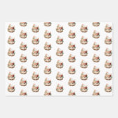 松の素朴木のクリスマストラックのラッピング紙 ラッピングペーパーシート (正面2)