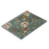 松の緑のノートに野生のキノコ ノートブック (左側)