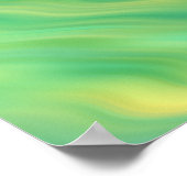 松の緑の波状テクスチャ ポスター (角)