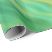 松の緑の波状テクスチャ ラッピングペーパー (ロールコーナー)