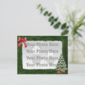松の縁どクリスマス写真はがき シーズンポストカード (スタンド正面)
