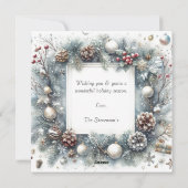 松の花のオーナメント 写真 クリスマス (裏面)