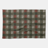 松の針付き板 キッチンタオル (横)