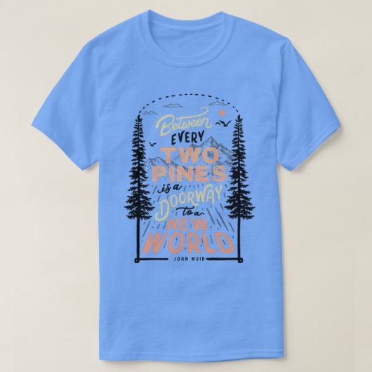 松の間には新しい世界への入り口がある Tシャツ (デザイン正面)