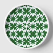 松の雪の木の枠時計 壁時計 (正面)