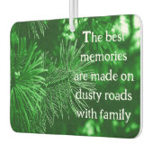 松の風景に引用文を追加 カーエアーフレッシュナー (左)