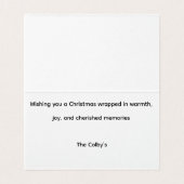 松ぼっくりクリスマスリース折りたたみカード (内部フラット)