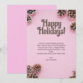 松ぼっくりピンク シーズンカード (正面/裏面)