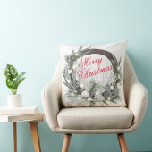 「松ぼっくりリース」クリスマス サラサラピロー クッション (椅子)