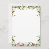 松ぼっくりリース クリスマス ホリデー オープンハウス 招待状 (裏面)