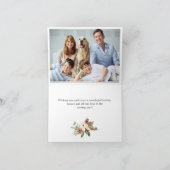 松ぼっくりリース　クリスマス　写真２枚　メリークリスマス シーズンカード (内部)