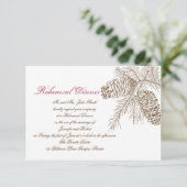 松ぼっくり自然ウェディング リハーサル 招待状 (スタンド正面)