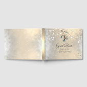 松ぼっくり＋ストリングライト 冬の結婚式 ゲストブック (全面)