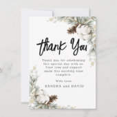 松ぼっくり スプルース フラット サンクス カード (正面)