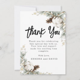 松ぼっくり スプルース フラット サンクス カード