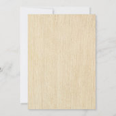 松ぼっくり 結婚式 招待状 (裏面)