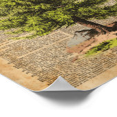 松や杉やクリスマスツリー辞書アート ポスター (角)