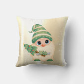 松エレガントのフェイク木の輝く金ゴールドかわいい格言 クッション (裏面)