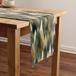 松エレガントの木柄 | 森素朴林 ショートテーブルランナー