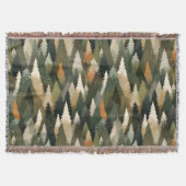 松エレガントの木柄 | 森素朴林 スローブランケット (正面)