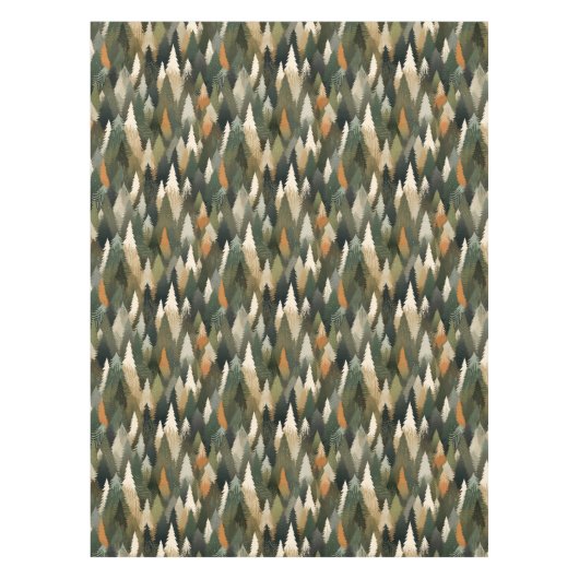 松エレガントの木柄 | 森素朴林 テーブルクロス (正面)