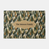 松エレガントの木柄 | 森素朴林 ドアマット (正面)