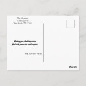 松エレガントの木柄 | 森素朴林 ポストカード (裏面)