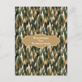 松エレガントの木柄 | 森素朴林 ポストカード (正面)