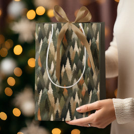 松エレガントの木柄 | 森素朴林 ミディアムペーパーバッグ