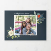 松エレガントはクリスマスエレガントに3枚の写真を載せる 三つ折りクリスマスカード (カバー)