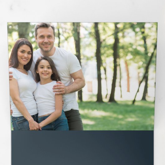 松エレガントはクリスマスエレガントに3枚の写真を載せる 三つ折りクリスマスカード (内部最初)