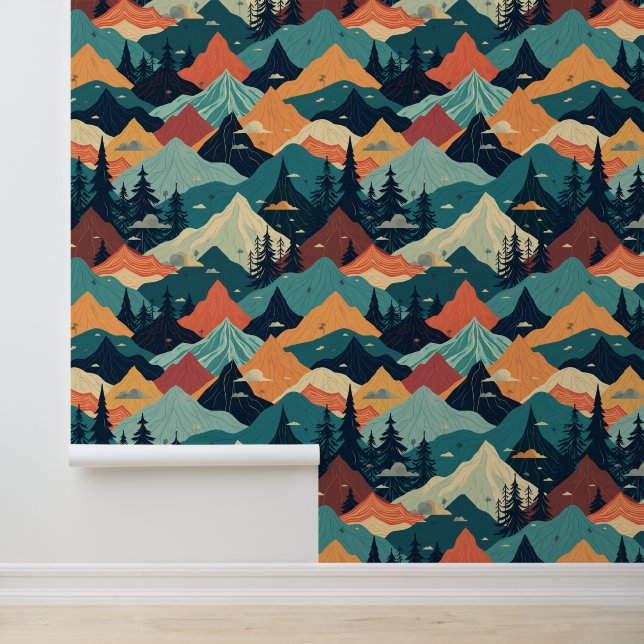 松カラフル山水図 壁紙 (アプリケーション)