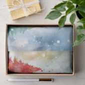 松カラフル木クリスマス 薄葉紙 (ギフト)