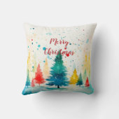 松カラフル木メリークリスマス クッション (裏面)