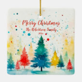 松カラフル木 セラミックオーナメント (裏面)