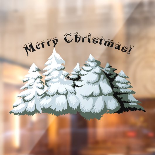 松クリスマスツリー装飾ハッピーカスタマー ウィンドウサイン (シート2)