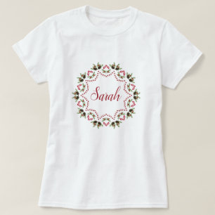 松コーンと果実マンダラパーソナライズされたーT Tシャツ