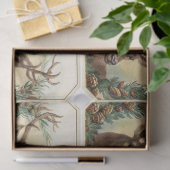 松コーンクラウン付きクリスマスディアー 薄葉紙 (ギフト)