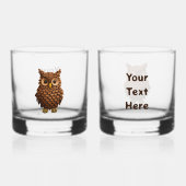 松コーンフクロウ ウイスキーグラス (正面)