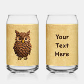 松コーンフクロウ ガラス缶 (正面)