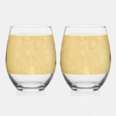 松コーンフクロウ ステムなしワイングラス (左)