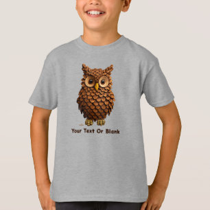 松コーンフクロウ Tシャツ