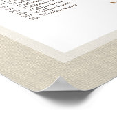 松コーンライトバーラップ結婚のシーティングチャート ポスター (角)